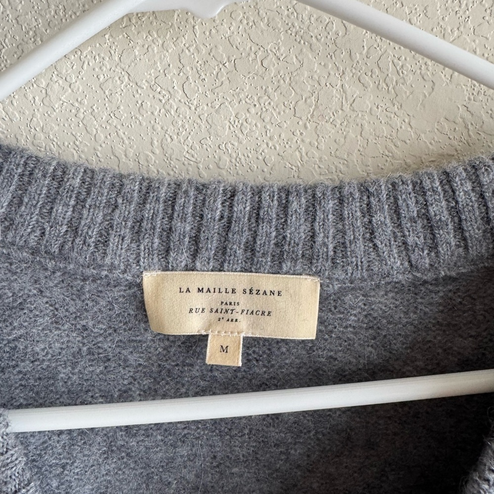 Sezane Grey Amiel Jumper - Picture 7 of 9